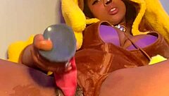 Lopunny Cosplay Ebony Squirts Everywhere During Intense Missionary Pounding