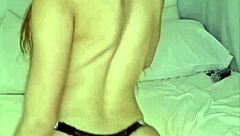 skinny brazilian teen rams dildo deep to tease stepbro