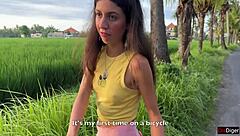 thanked stranger with pussy after bike help creampie 😊🚲💦