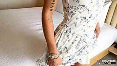 emma rosie’s shaved teen pussy gets pounded hard pov with cumshot 😈💦