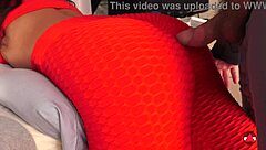 filipina massages with creampie dripping from yoga leggings pussy closeup