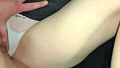 he pumps huge creampie deep into wife's dripping big pussy lips