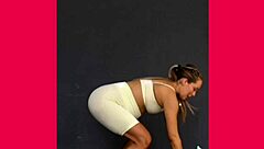 Erotic Tummy Exercises Tease Panties and Belly Curves Intensely