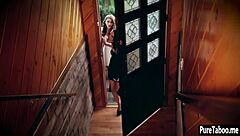 Hot Teen Loses Virginity to Guy While Stepsis Watches and Joins