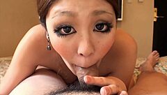 sweet japan mom in fishnets heels sucks deepthroats and fucks cock