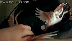 stepmom and stepson heating up date night on bed