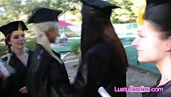 after graduation besties throw wild pussy licking party licking each others wet slits