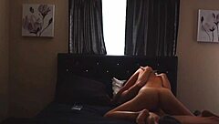 Blonde wife rides cock moaning to rough passionate orgasm