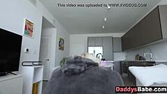 stepdad sneaks in to pound shaved teen stepdaughter while stepmom's away taboo
