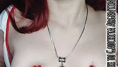 Sexy latina nurse checks patient's body with close-up blowjob doggystyle and toys