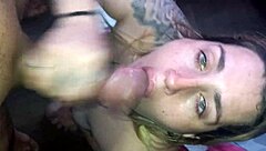 Eye Shot Cum Blast She Gulps Every Drop!