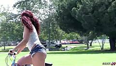 hey savannah fox wanna get picked up for your first rough casting with big cock doggystyle and facial?