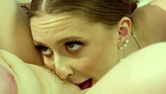 Laney Grey surprises Octavia Red with oiled lesbian face fucking and hairy pussy licking massage