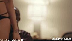 raven bay surprised by two throbbing bbcs double penetrating her ass in lingerie