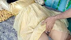 Desi Bride Screams Ecstasy Big Cock Pounds Yellow Dress Pussy Hard Ranch Wedding