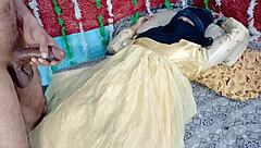Desi Bride Screams Ecstasy Big Cock Pounds Yellow Dress Pussy Hard Ranch Wedding