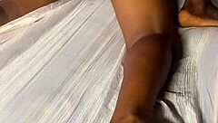 Ebon teen babe bent over pounded hardcore by monster BBC doggystyle missionary quickie