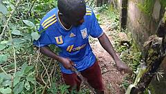 damn this plantain sex in the garden feels wild and slippery