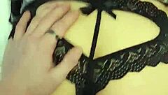 Destiny Mae's tight pussy gets pounded doggystyle while her sexy miniskirt flips up