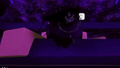 Girlfriend Bent Over Moaning from Big Cock Doggystyle Creampie on Roblox