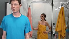 real stepsis sneaks peek at stepbro naked body she craves so bad 👀🍆