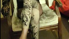 i crave maria's black nylon pantyhose and high heels on my cock