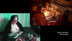 check out this bbw brunette with big naturals playing alan wake 2 naked