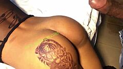 wanna take it from behind like this horny ebony teen getting hardcore doggystyle anal?