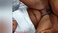 shooting cum deep in side-lying whore's ass