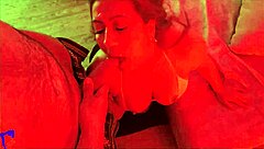 i couldn't resist that latina milf's sloppy ball sucking and massive facial blast