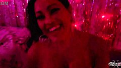 at the club asian stripper maxine bends over for big black cock pounding