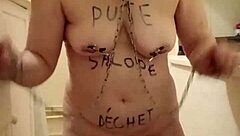 french milf slave bound bent over for outdoor piss bdsm doggystyle and dildo humiliation