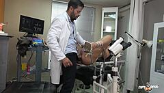 Gynecologist Rips Ass Of Shaved 18+ Slut With Creampie Squirt