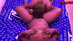 Big Black Cock Eats Juicy Ebony Pussy Then Pounds Bent Over Dripping Wet