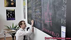 amateur teen squirts hard riding milf's face in wild threesome blowjob frenzy