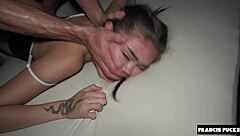 petite asian teen moans loudly during rough creampie quickie in college, pregnancy scare hits hard.