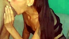 morocha argentina brunette rides rough cowgirl on huge cock with ripped clothes and dripping asshole cum