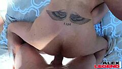 brune milf shay gets soaked orgasming by pool 😍🌊💦