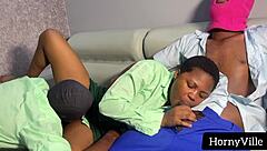 What if horny ebony students fucked big cocks after school threesome