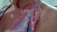 brazilian beauty with big ass and natural tits preps for live show.