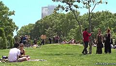 Hey babe, watch your mistress disgrace you outdoors?