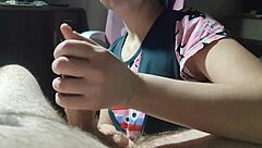 Korean Woman Cock Massage Cum Mouth