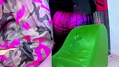 Show me that wet pussy slut, now take these cocks deep in blowbang 😈 natural tits bouncing!