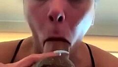 check out this homemade vid of her slurping that monster cock with her big ass bouncing