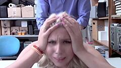 wanna watch horny security officer roughly fuck skinny shoplifter teen pussy at work?