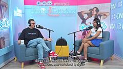 mexican cutie on sybian machine spills sex secrets while riding in miniskirt