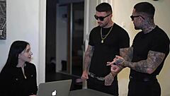 Britney Dutch teen lends tight mouth for nonstop deepthroat facefuck cumshot