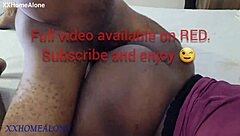 homealone GIRLFRIEND teams up with MUSCULAR guy for THREESOME FUCK - full vid on red