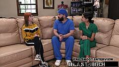 Ditria Rose's pussy filled with creampie in nurse patient roleplay