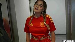 damn that big ass spanish babe got anal fucked and dp'd hard in the parking lot after soccer 😈🍑🔥